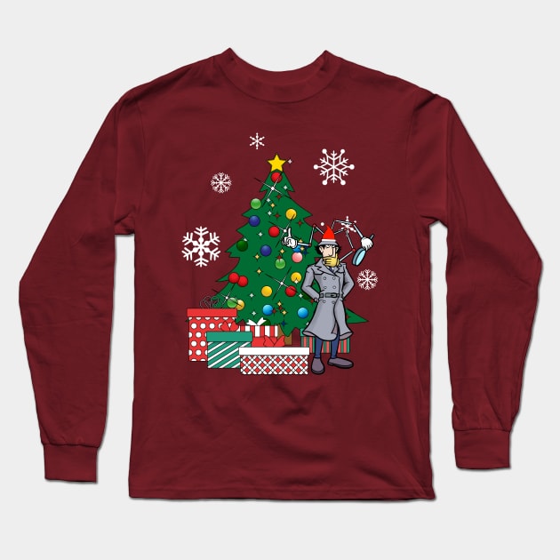 Inspector Gadget Around The Christmas Tree Long Sleeve T-Shirt by Nova5